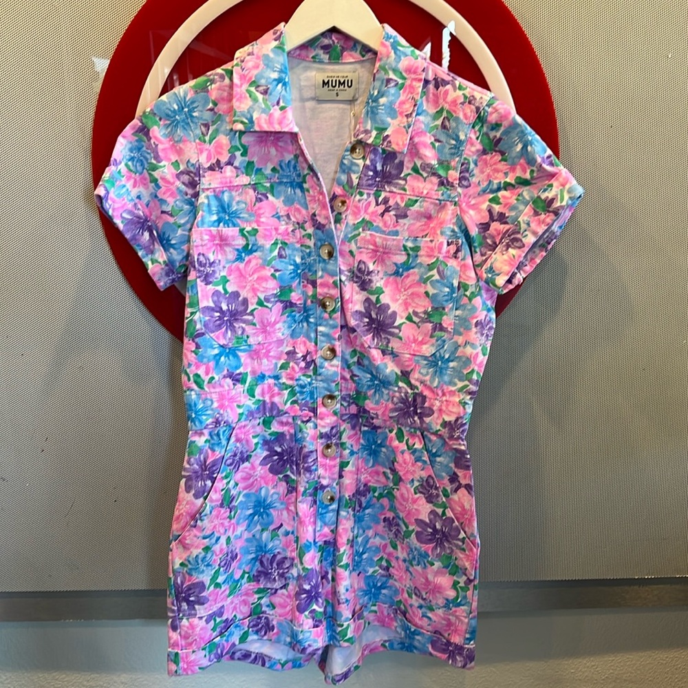 Denim Romper